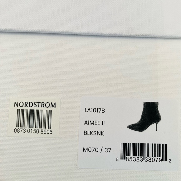 🖤AIMEE II BLACK SNAKE POINTED TOE BOOTIES💛 - Picture 7 of 8